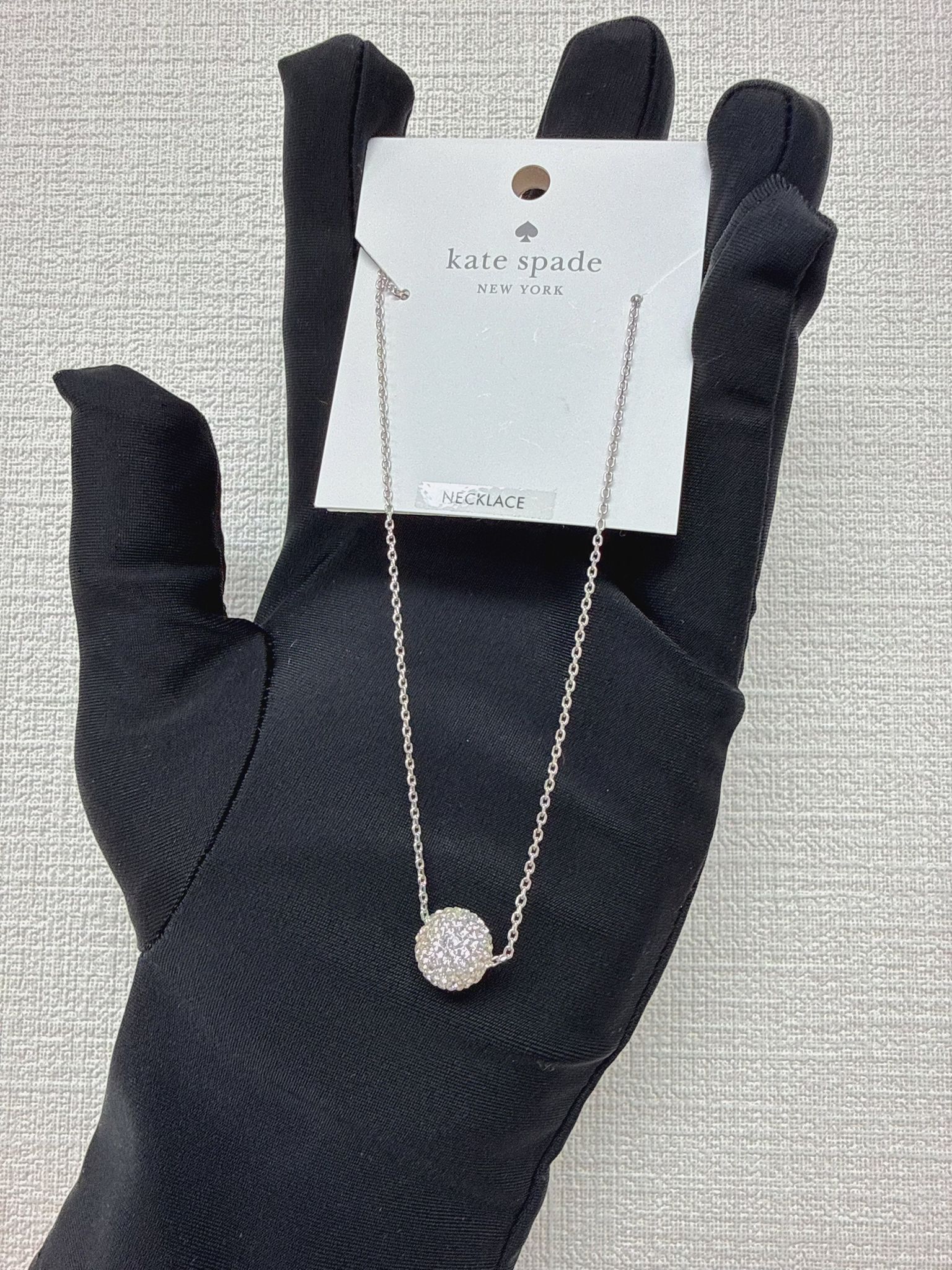 LYS01488 Kate Spade 球鑽頸鍊銀色