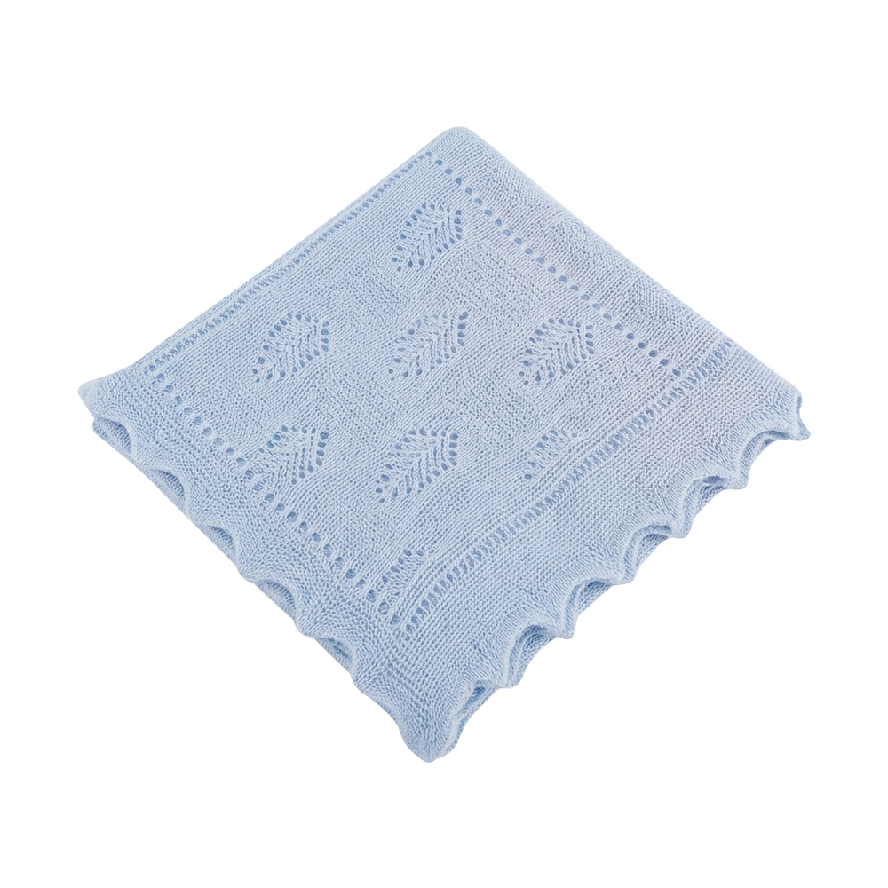 G.H.HURT＆SON 輕暖柔紗格紋包巾(寶貝藍)