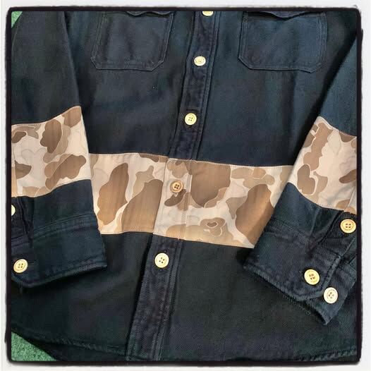 LAST SALE: VISVIM BLACK ELK FLANNEL BORDER CAMO (INDIGO OVERDYE) - INDIGO SIZE 1 IN STOCK NOW (現貨發售中)