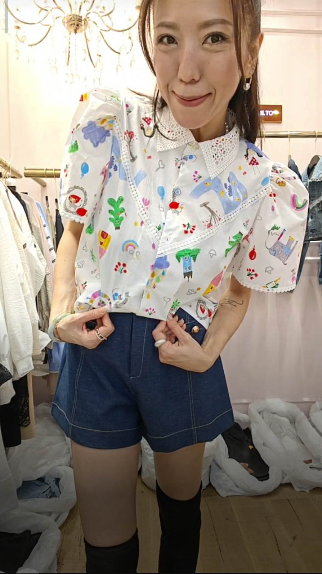 🎈K8088  ▶️多圖案上衣 👉B:100cm L:52cm