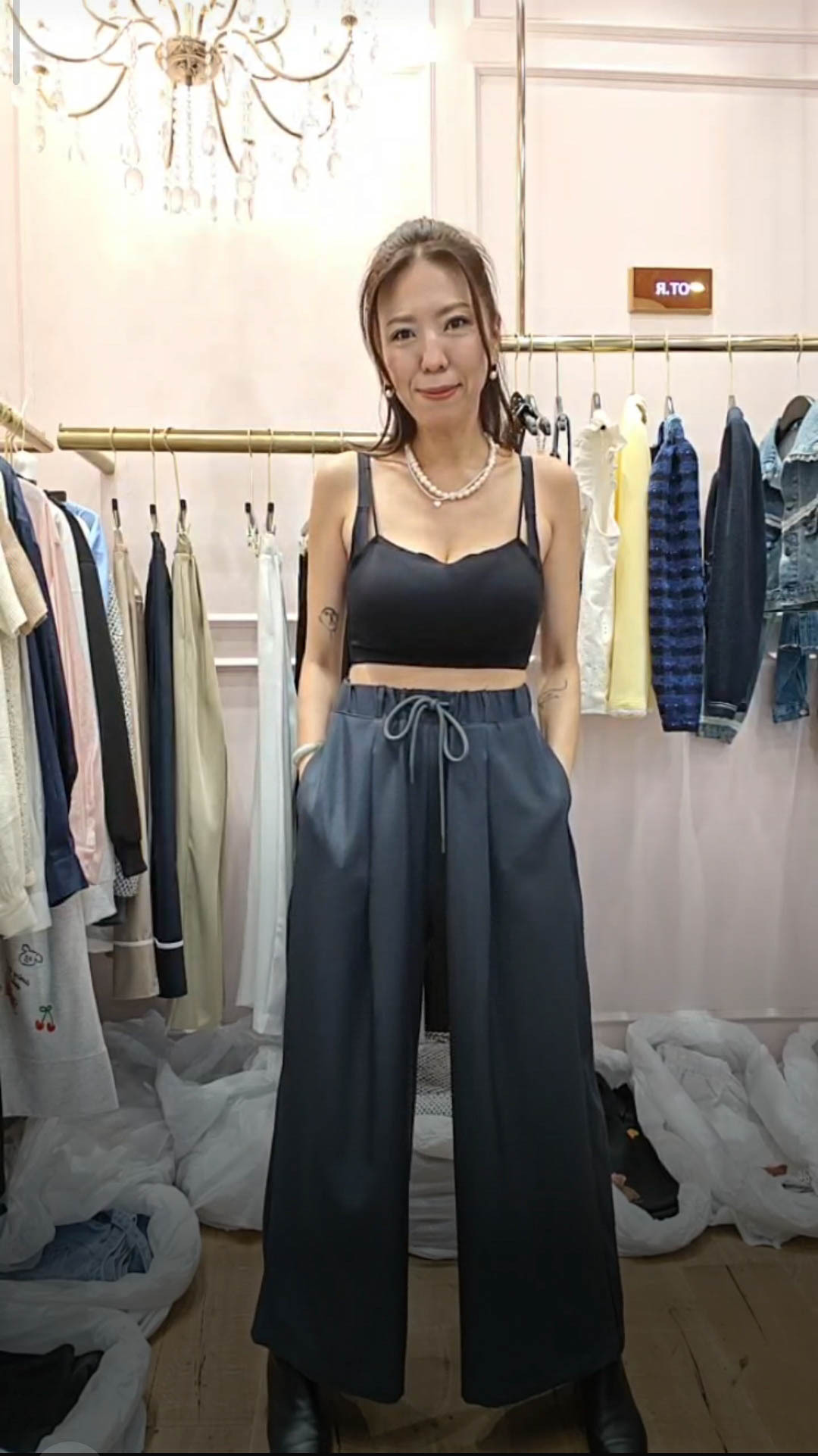 🎈K8056  ▶️超寬長褲 👉W:68-90cm H:122cm L:100cm