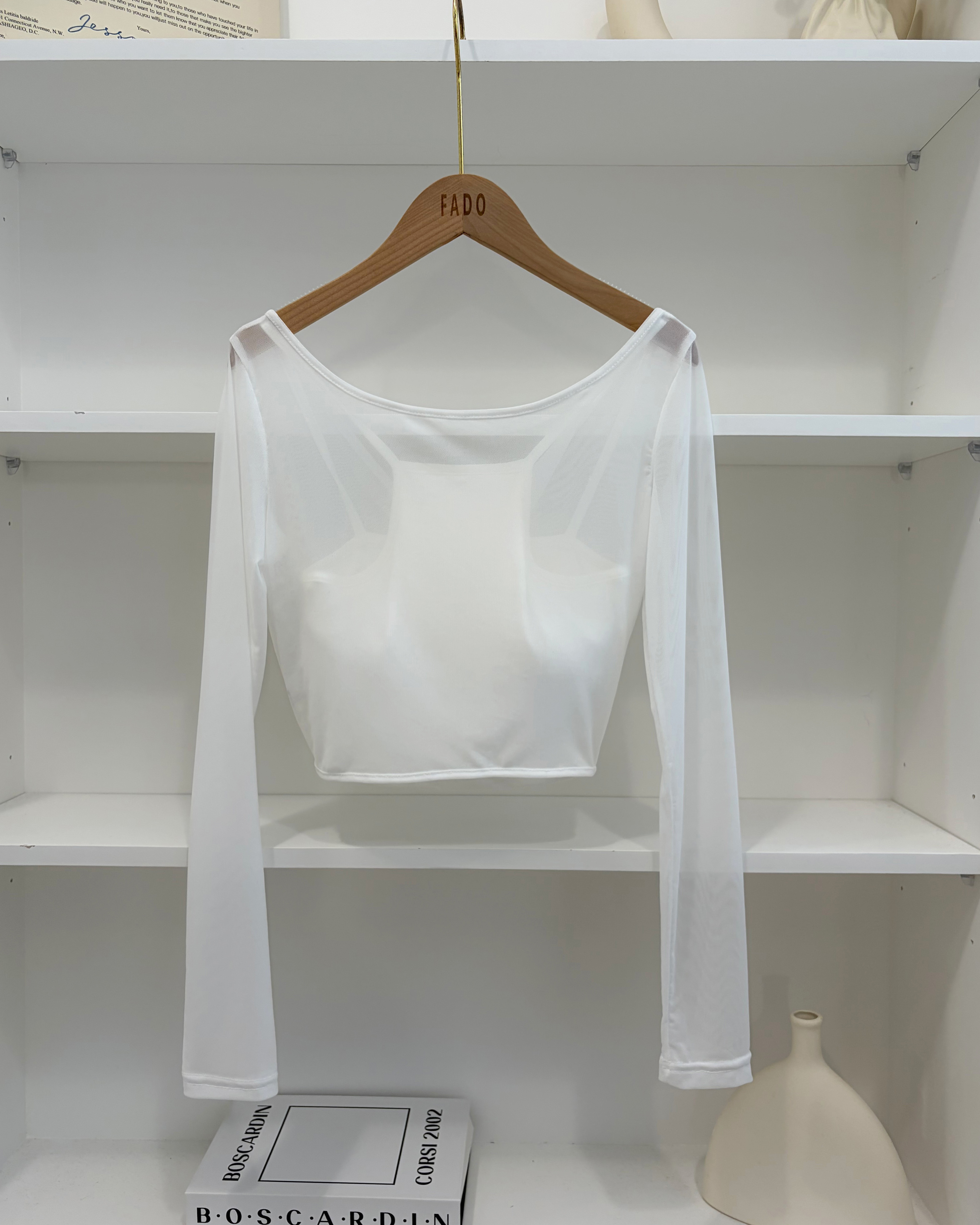 法朵Fado shop｜微透感扭結真兩件式上衣 0285006 四色