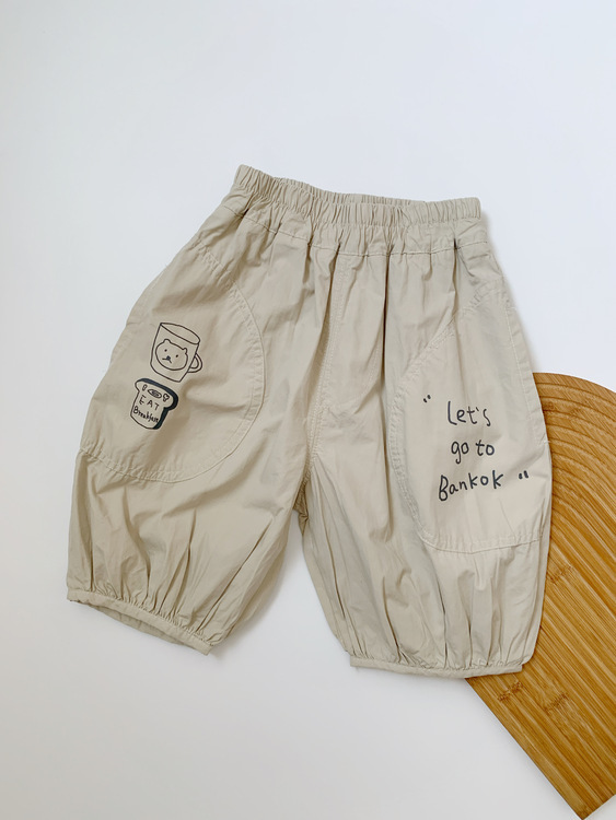 童趣塗鴉休閒七分褲