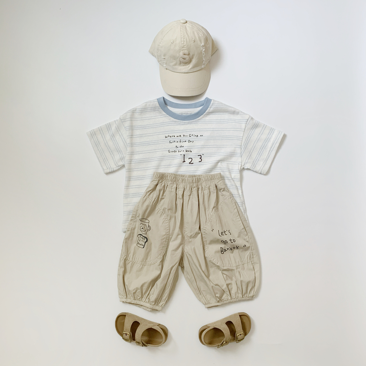 童趣塗鴉休閒七分褲