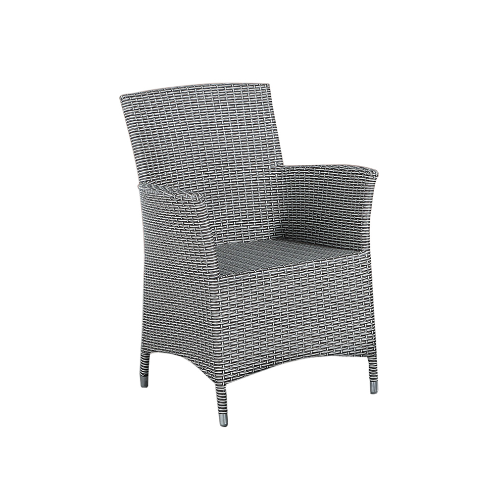 柏蒂家居-格文休閒扶手餐椅/陽台藤編椅/戶外庭院椅/洽談椅