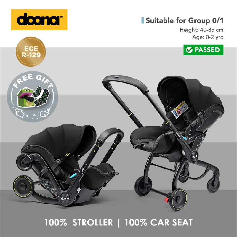 Doona X - 汽車安全座椅 & 嬰兒車 (黑色)