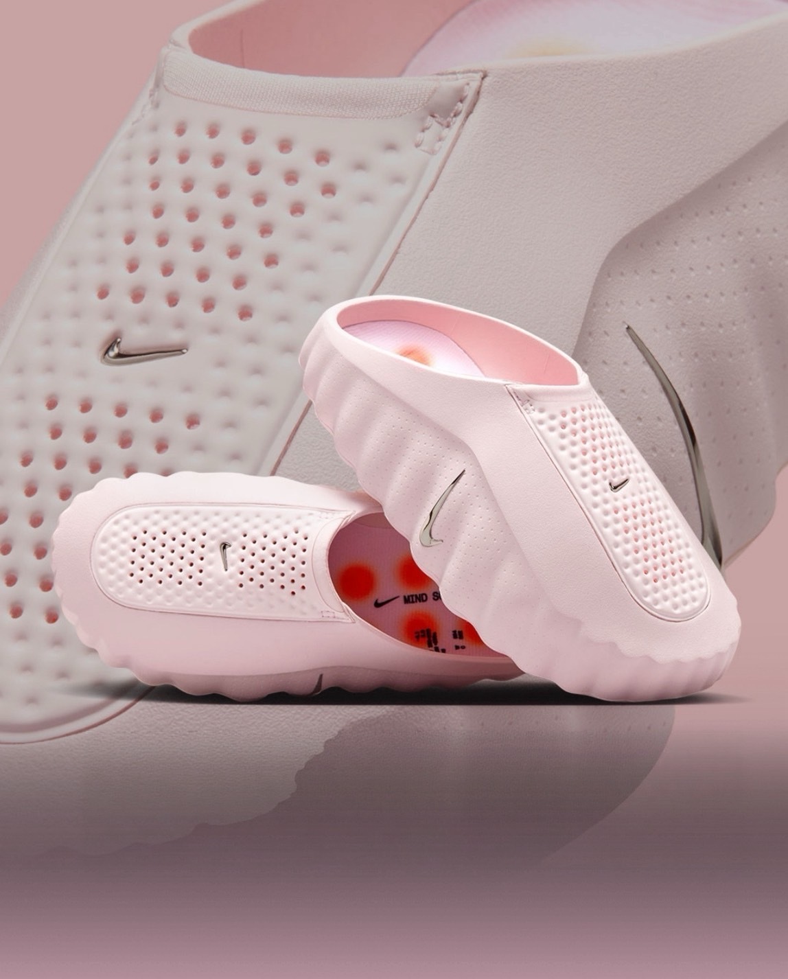 NIKE MIND 001 PREGAME MULE 櫻花粉 機能 氣墊 拖鞋