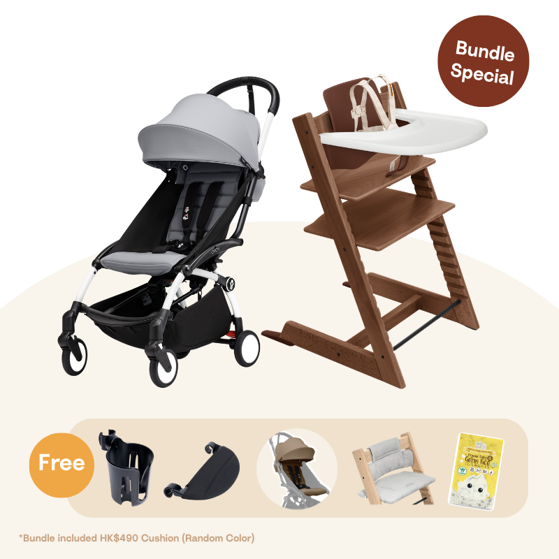 Stokke® Tripp Trapp＆YOYO³ 成長組 (橡木系列，適合6-36個月)