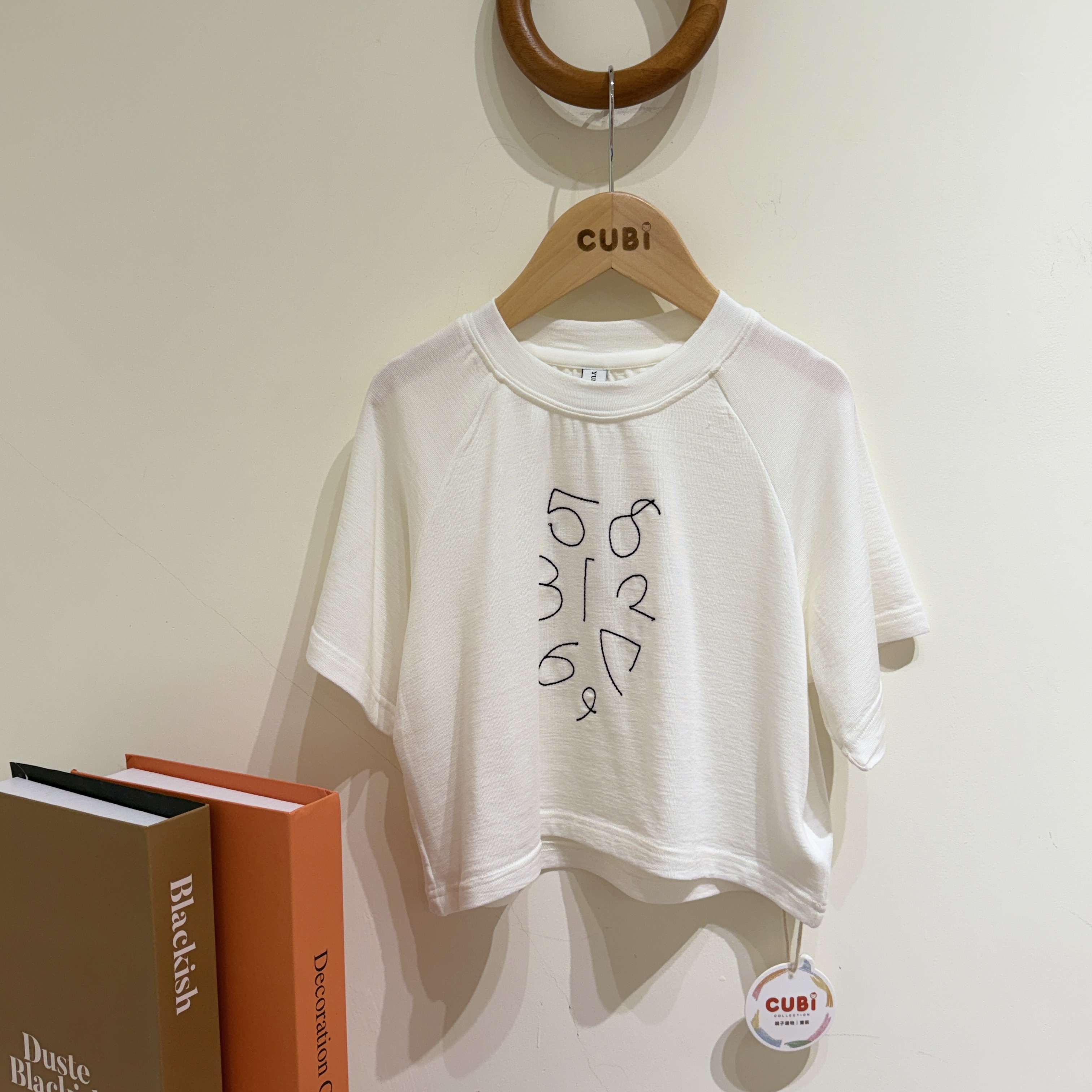 26夏 手寫數字柔感棉T