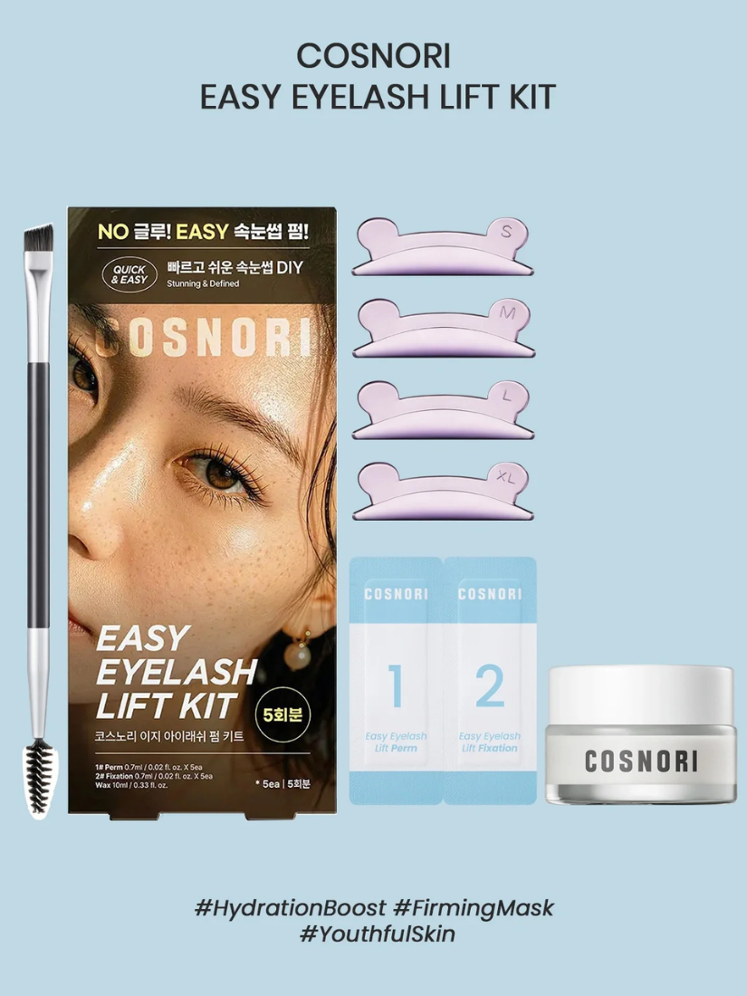 【 限量現貨 】Cosnori Easy Eyelash Lift Kit 居家免膠 Easy 燙睫毛套組 韓國