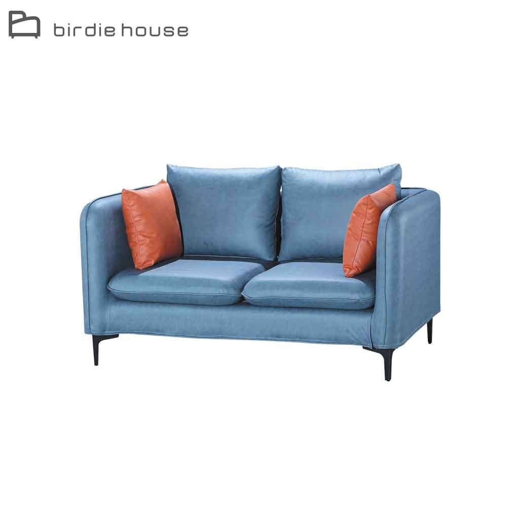 柏蒂家居-傑勒綠色科技布沙發/雙人沙發/二人座沙發-贈抱枕