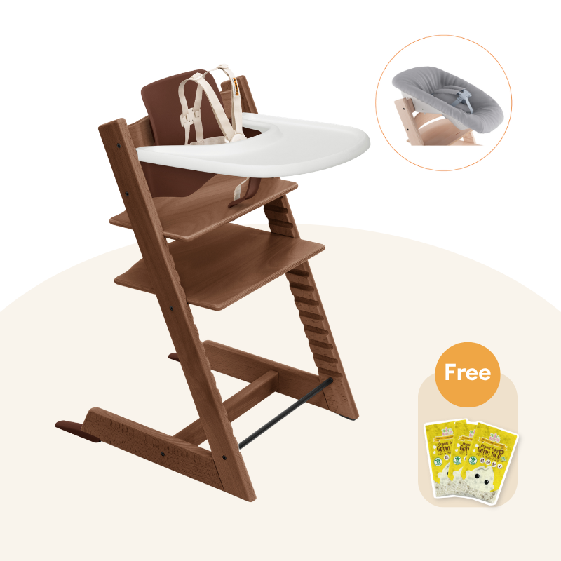 Stokke® Tripp Trapp® 初生嬰兒5件套 (橡木系列，適合0-36個月)