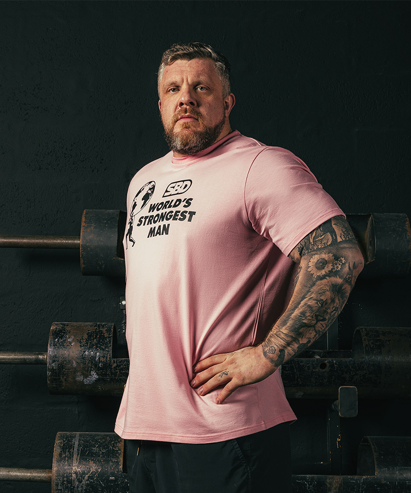 WSM 大力士 T-Shirt - 牡丹粉