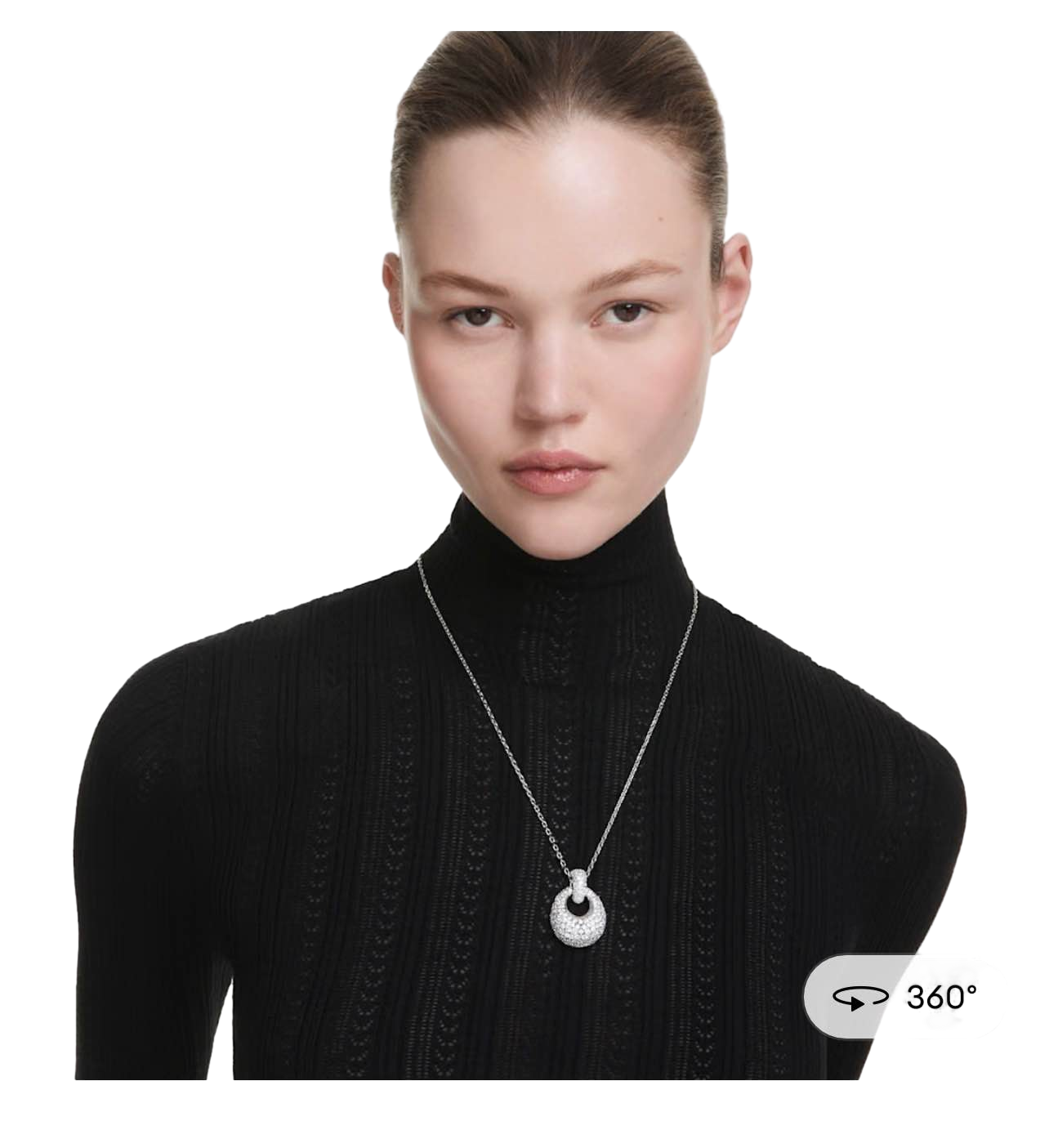 【Swarovski】Swarovski Pend Long Whi/Rhs  銀