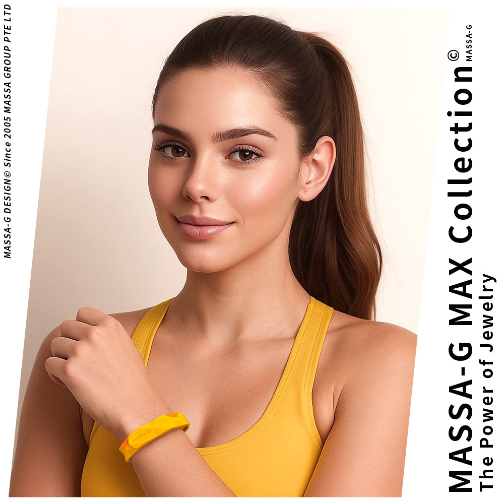 MASSA-G【Argyle Double炫彩之環】 鍺鈦手環