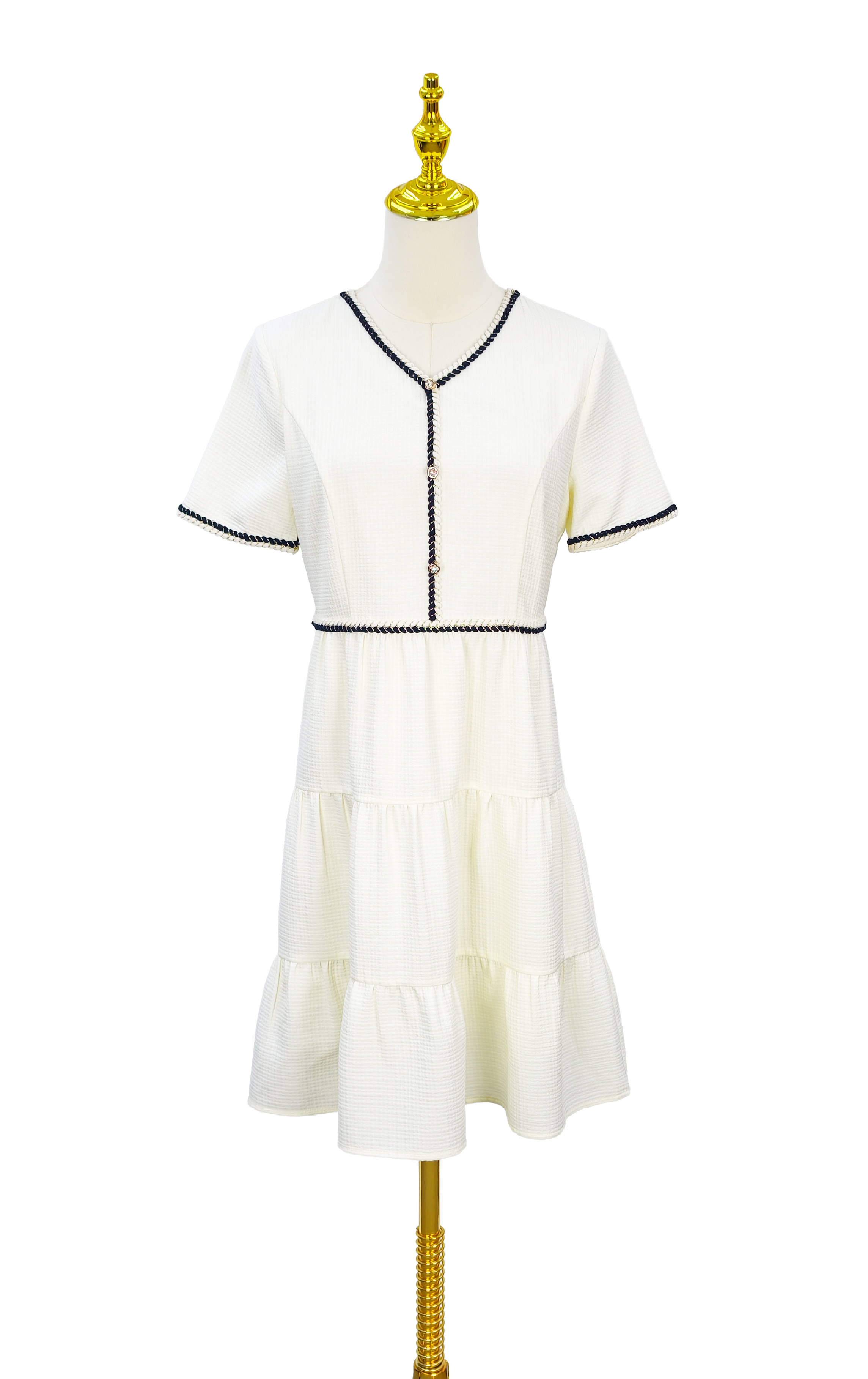 滾邊連身裙 OP0660