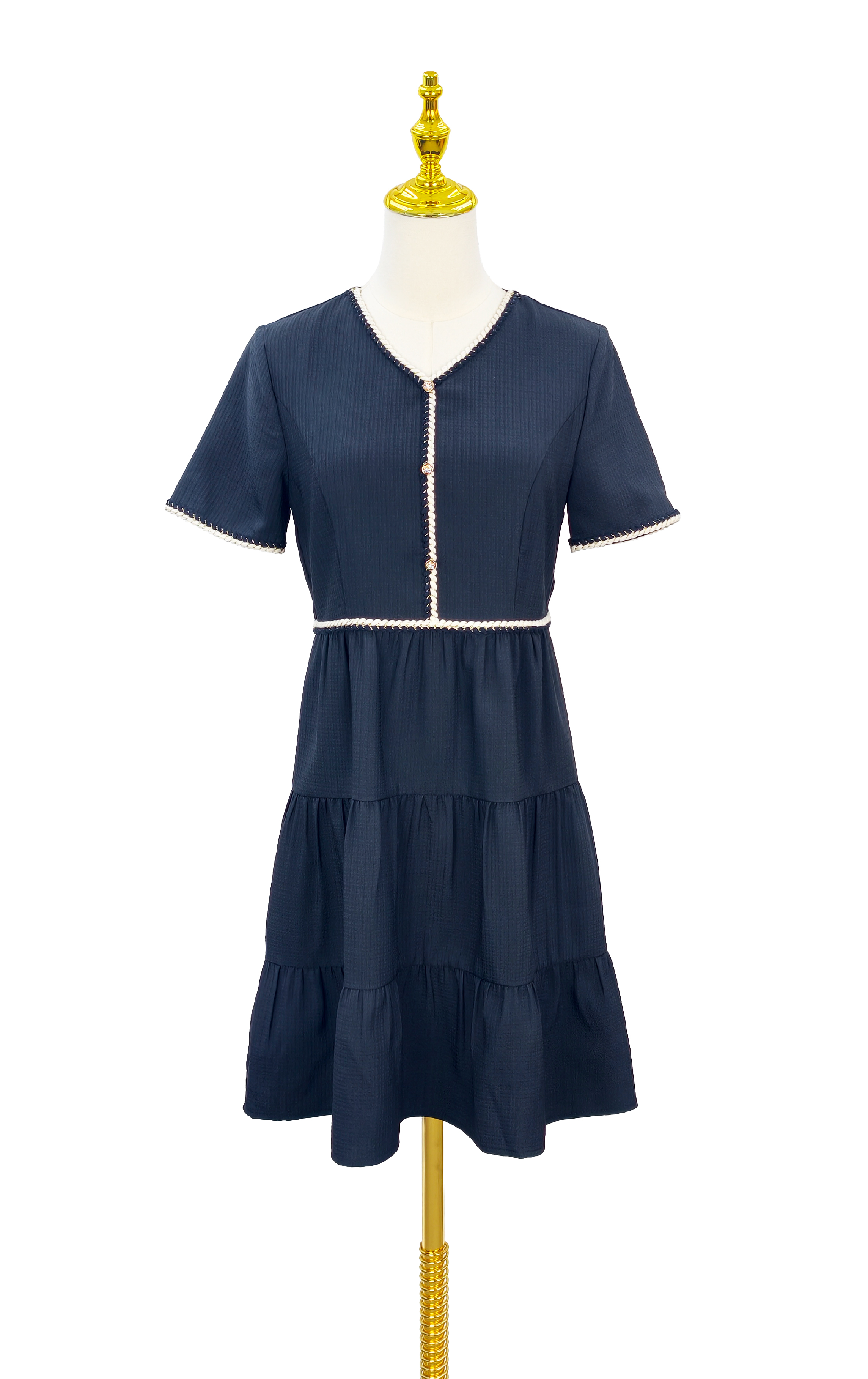 滾邊連身裙 OP0660