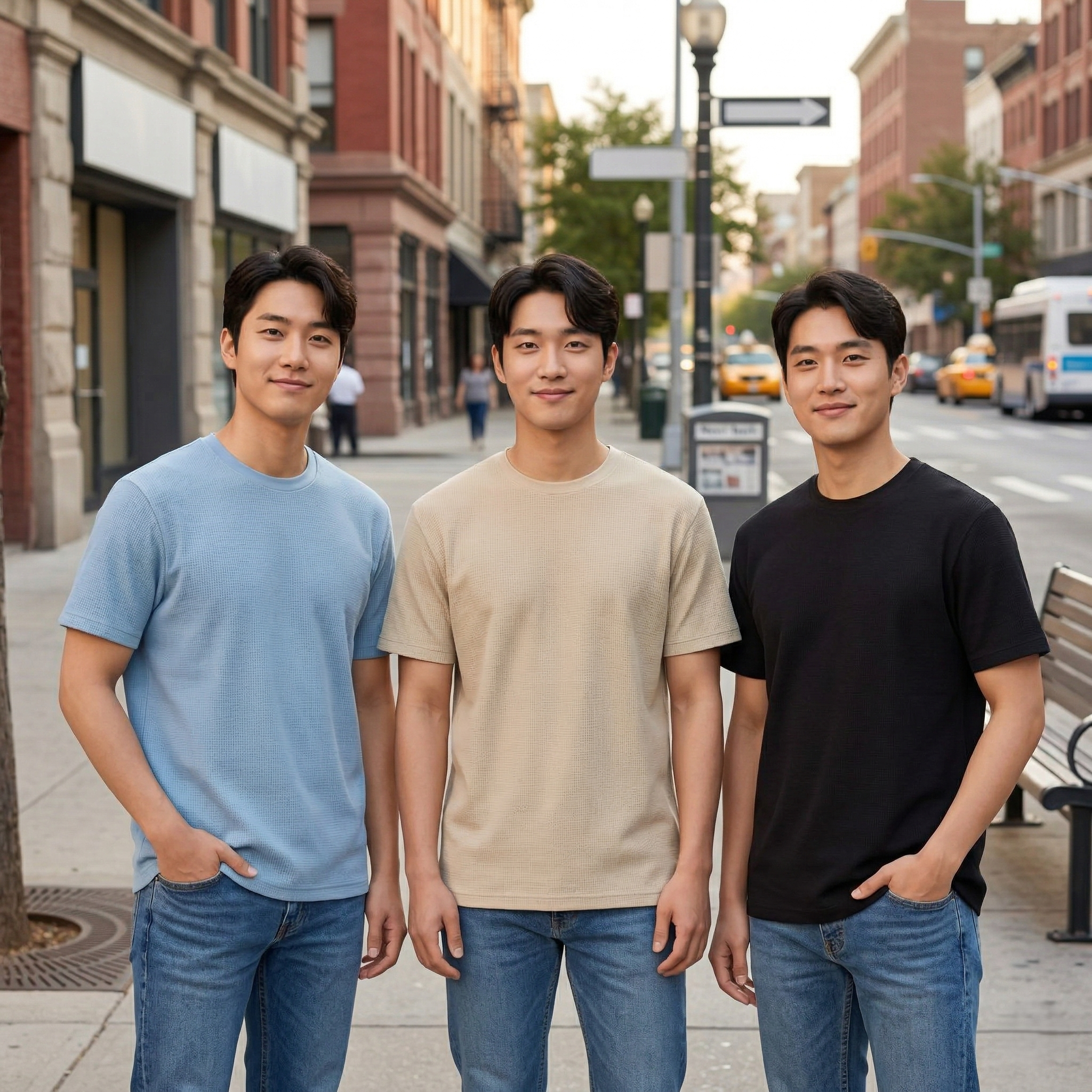 【預購】H040256 Calvin Klein 男裝華夫格紋短袖 T 恤