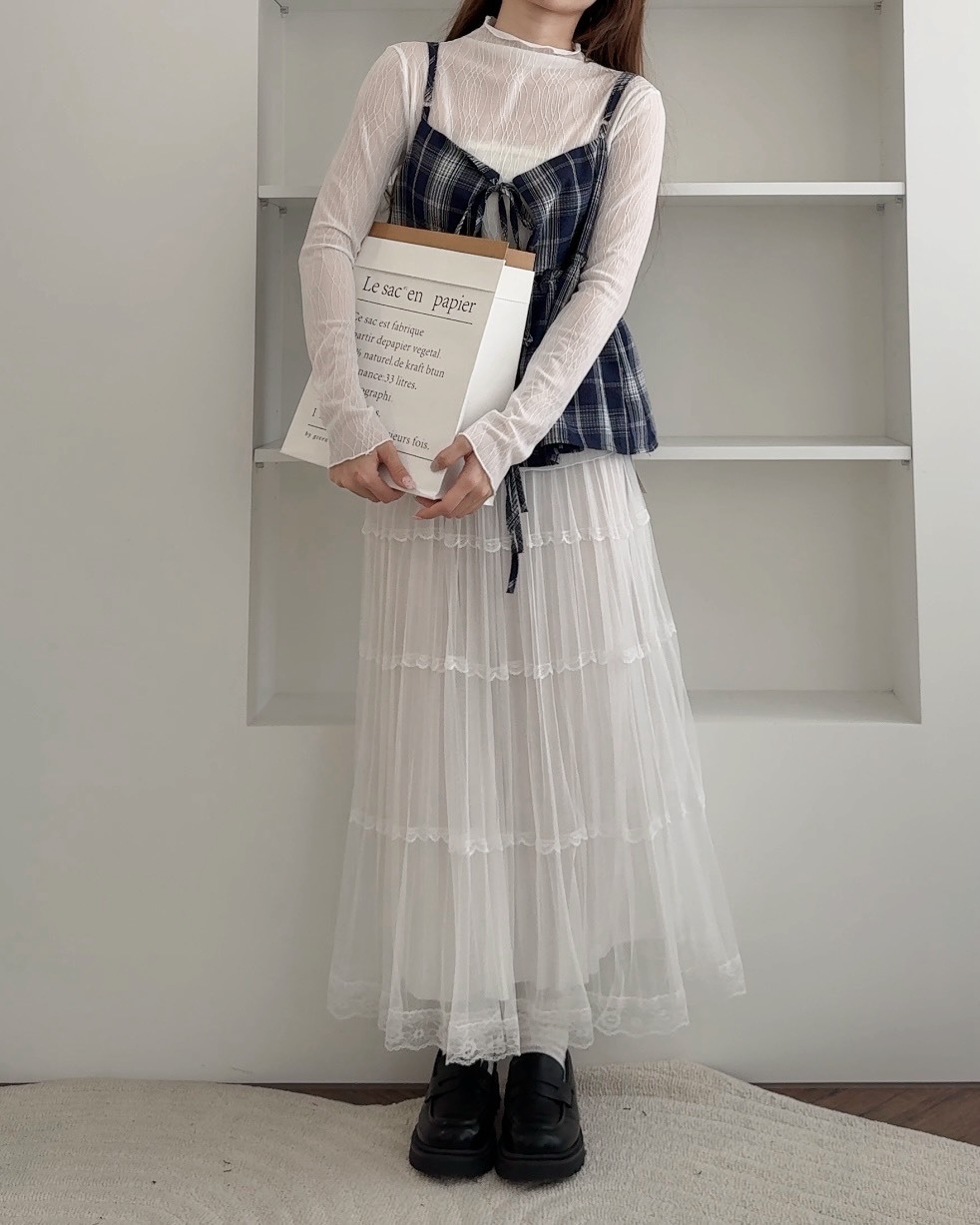 法朵Fado shop｜蕾絲網紗蛋糕裙 4735003 兩色