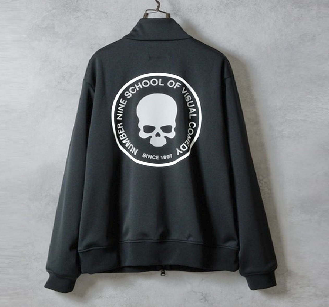 NUMBER NINE SCHOOL OF VISUAL COMEDY PRINTED JERSEY STAND TRACK JACKET - PRE ORDER ITEM (預訂中)