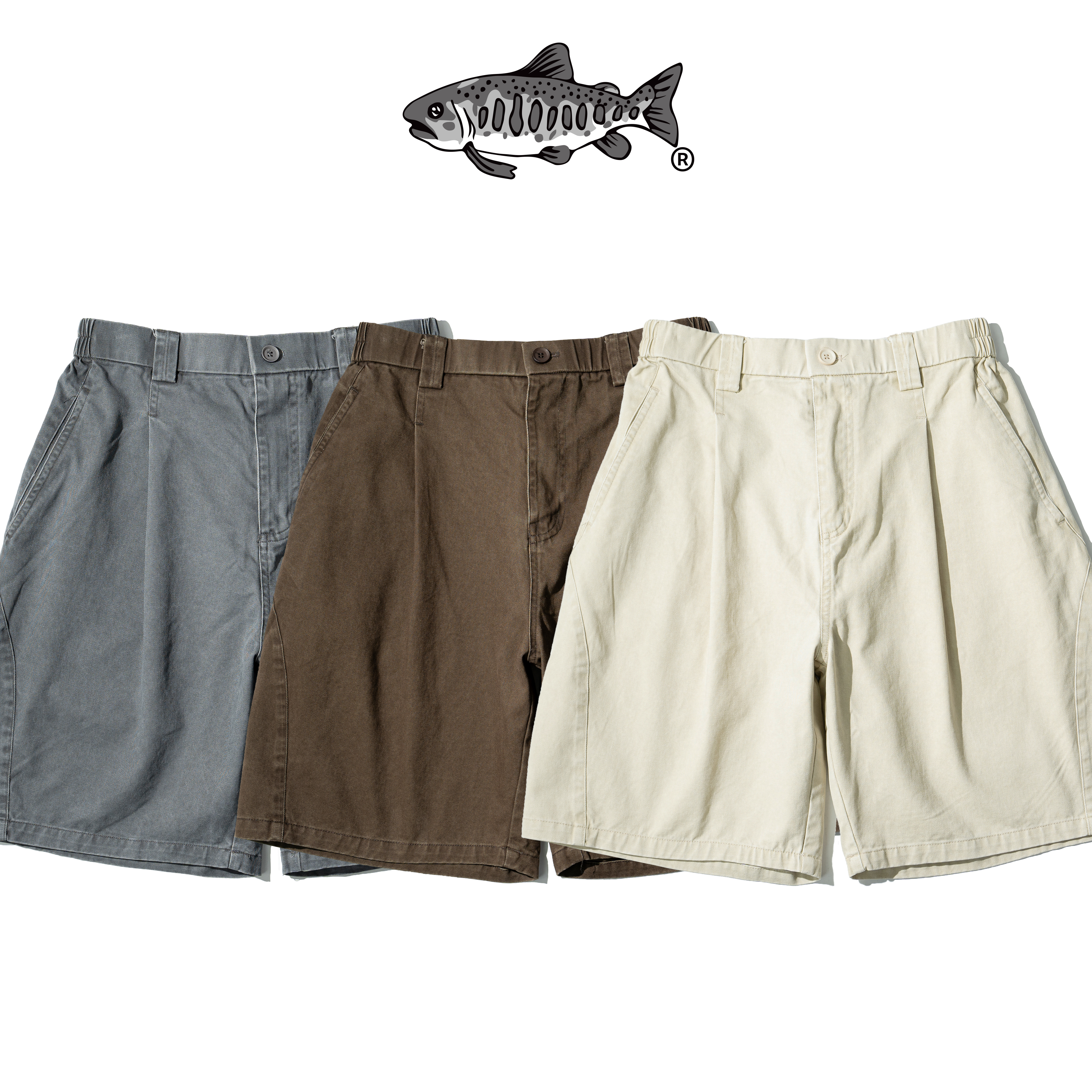 AGILITY Washed Pleated Shorts 水洗 褶線 五分短褲 [WS88]