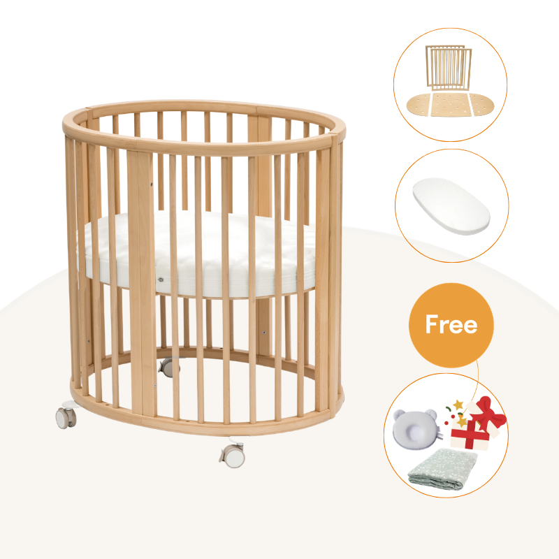 ⭐️Stokke® Sleepi™ V3橢圓形迷你嬰兒床4件套 (延長組合)