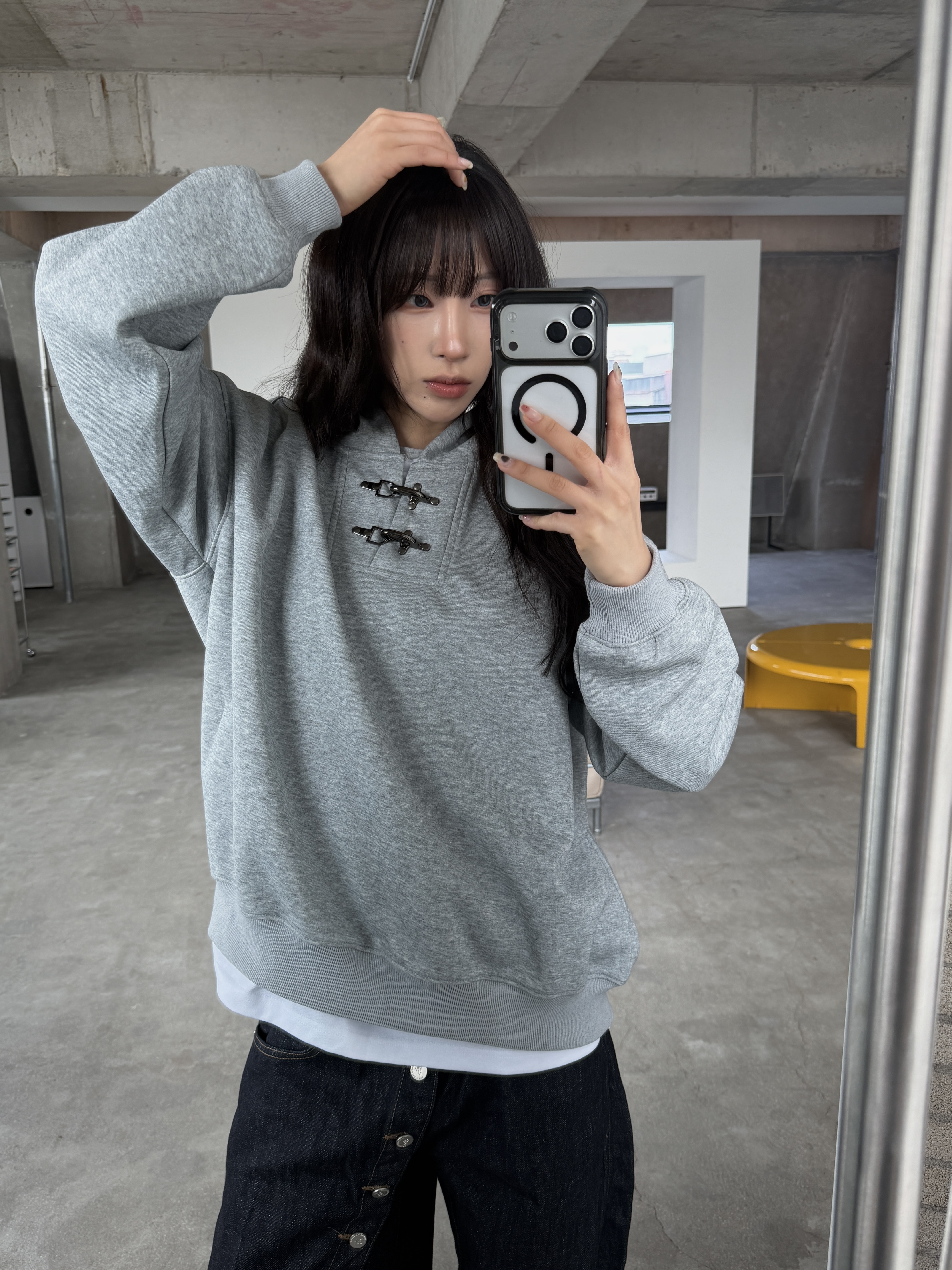 消防釦 金屬設計 寬鬆帽t