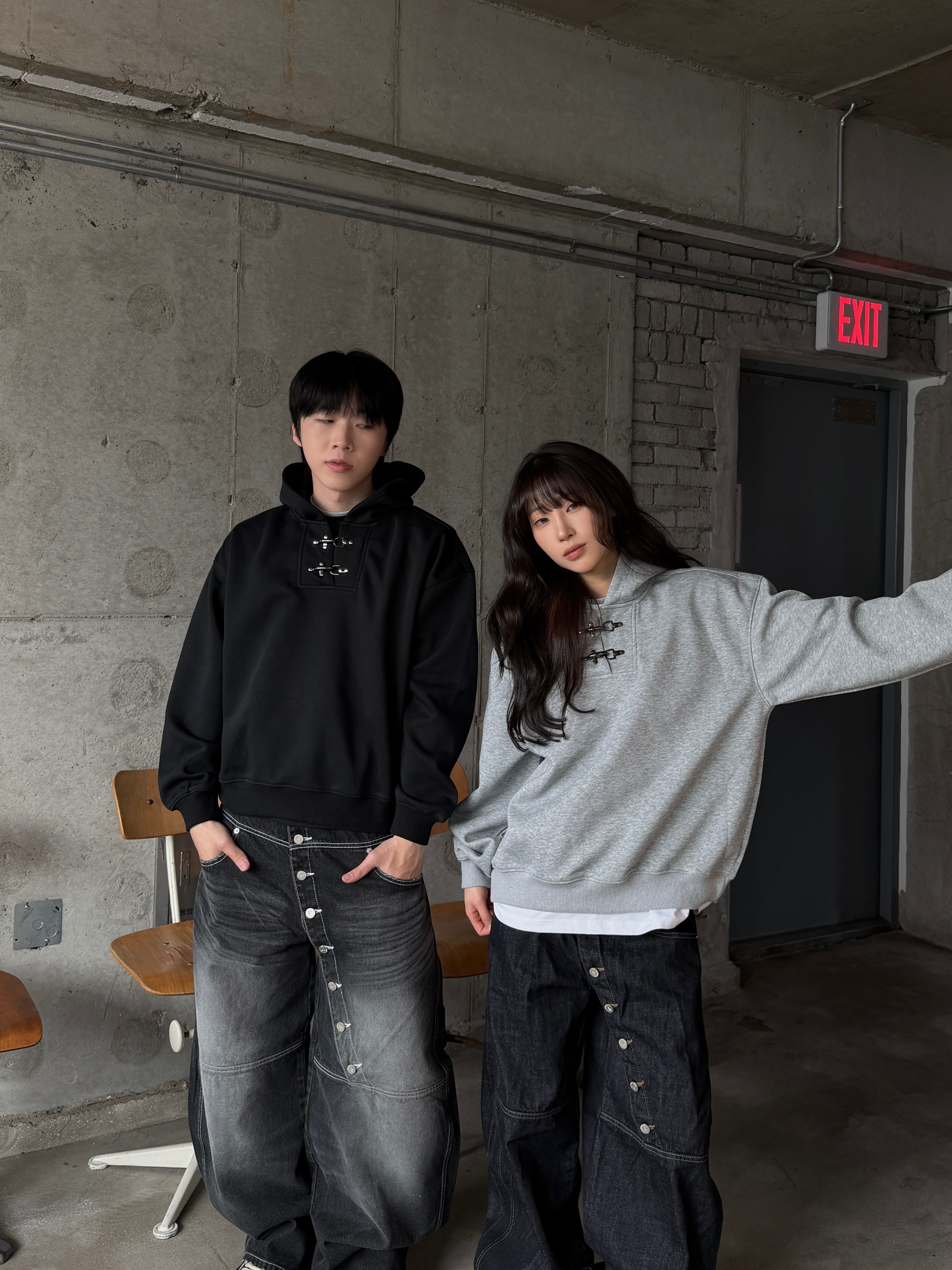 消防釦 金屬設計 寬鬆帽t