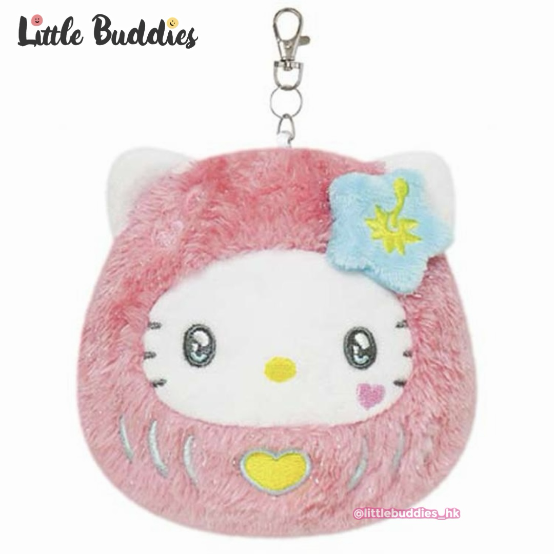 日本 Sanrio 達摩花花造型可伸縮卡包