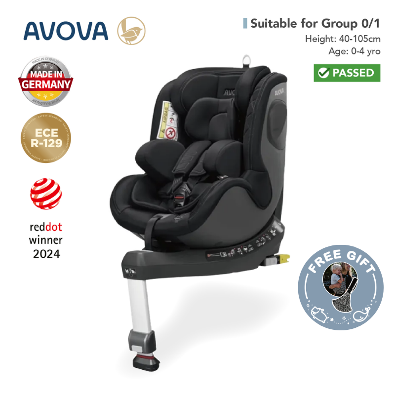 Avova - Sperber-Fix 2 汽車安全座椅 (R129 & CCC 安全標準)(適合約0-4歲/身高40 -105cm) (珍珠黑)