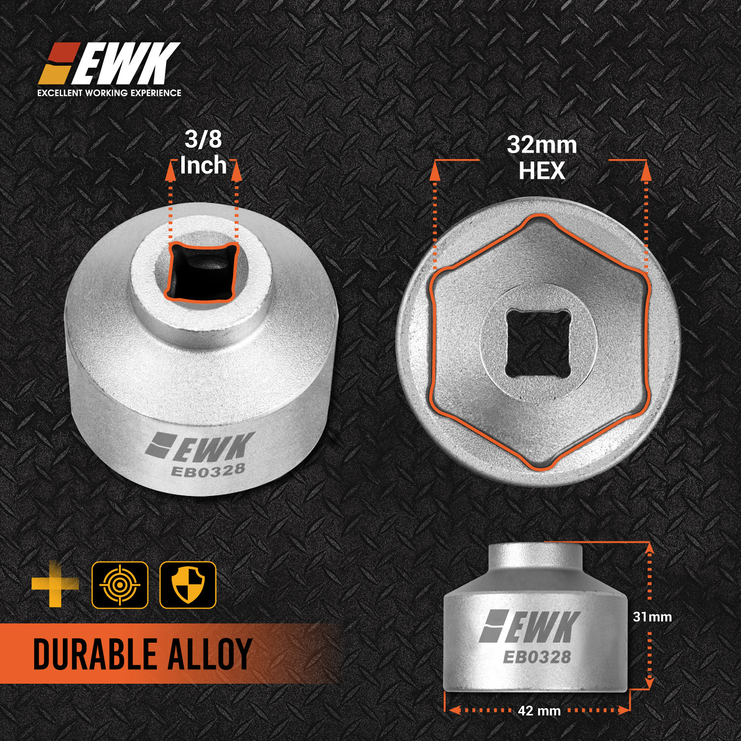 32mm Low Profile Oil Filter Socket｜EWK