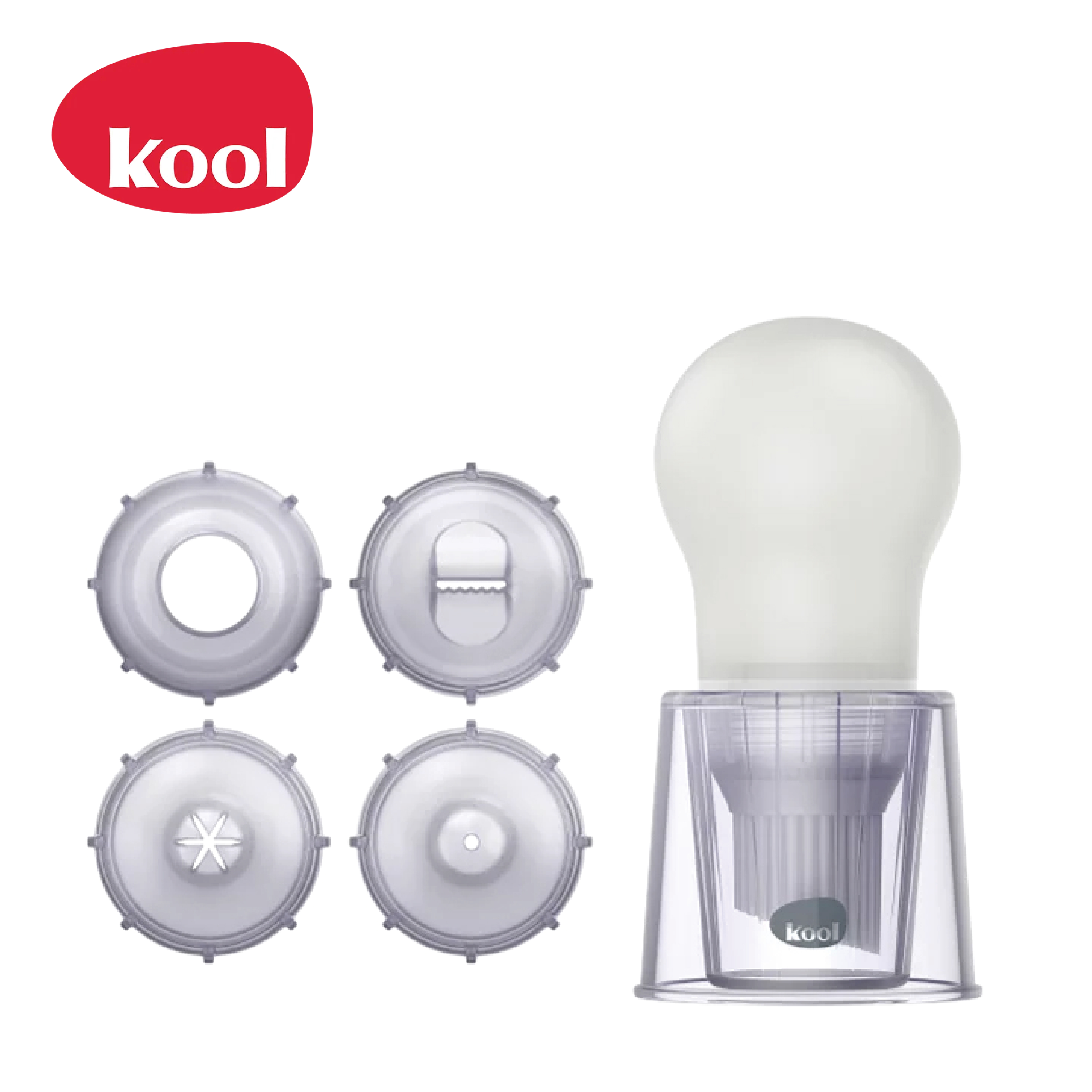 KOOL - 烘焙裝飾噴嘴套裝 (5件裝 - 油掃、唧咀、吸蛋器)