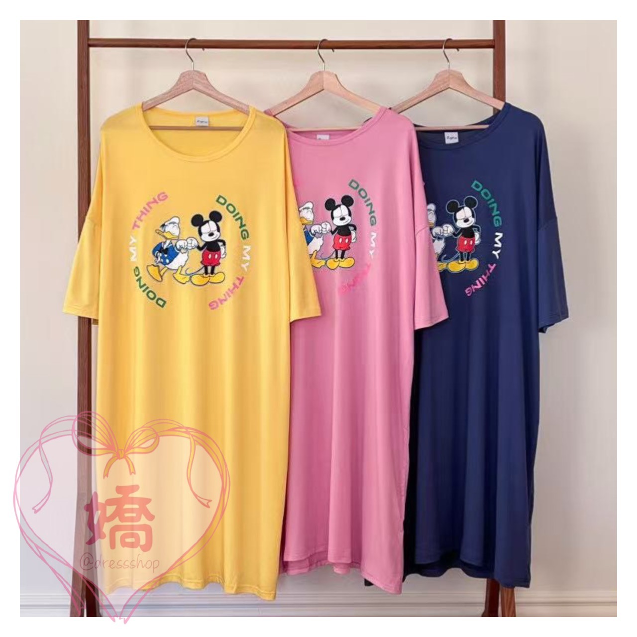 K14025唐老鴨米奇握手OPS(黃'粉'藍)