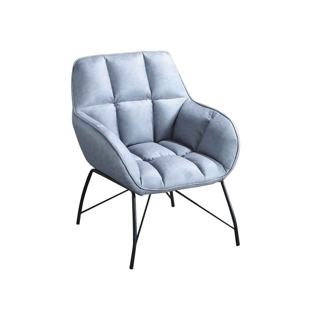 柏蒂家居-哈威科技布沙發/休閒造型扶手椅/洽談椅/房間椅/單人沙發/一人座沙發(兩色可選-灰色/橘色)