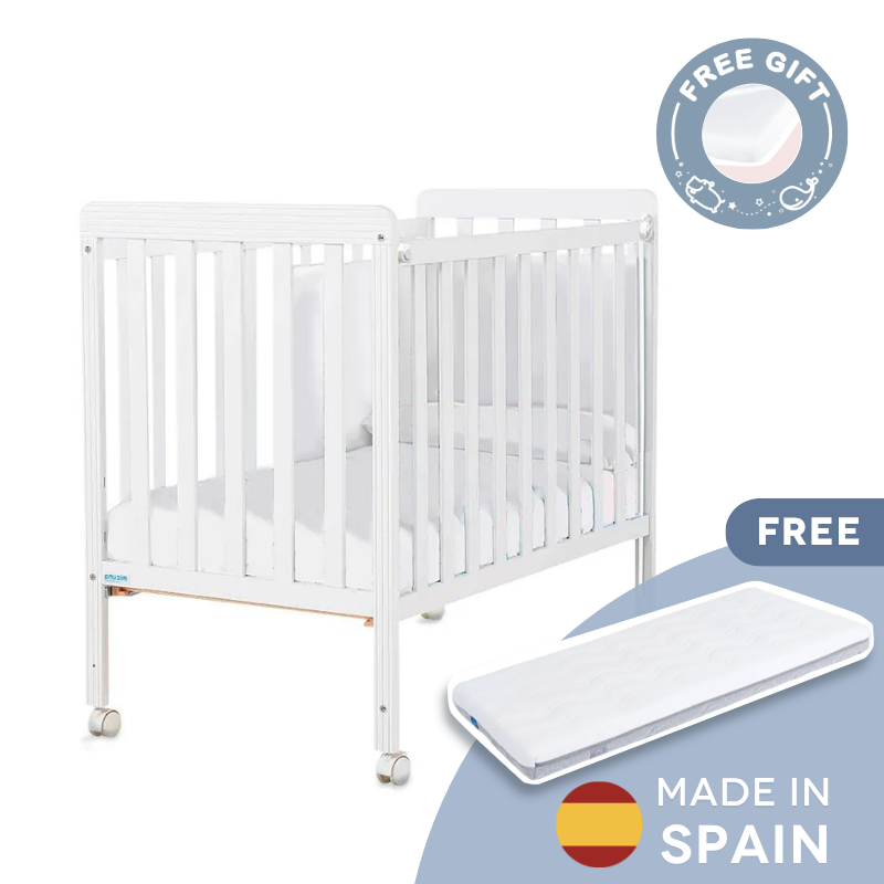 Micuna - Mini Basic 簡約百搭迷你嬰兒床(白色)