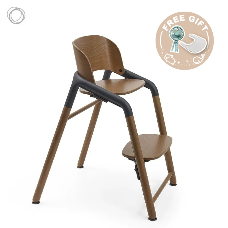 Bugaboo - Giraffe 兒童成長椅(暖木色/灰色)