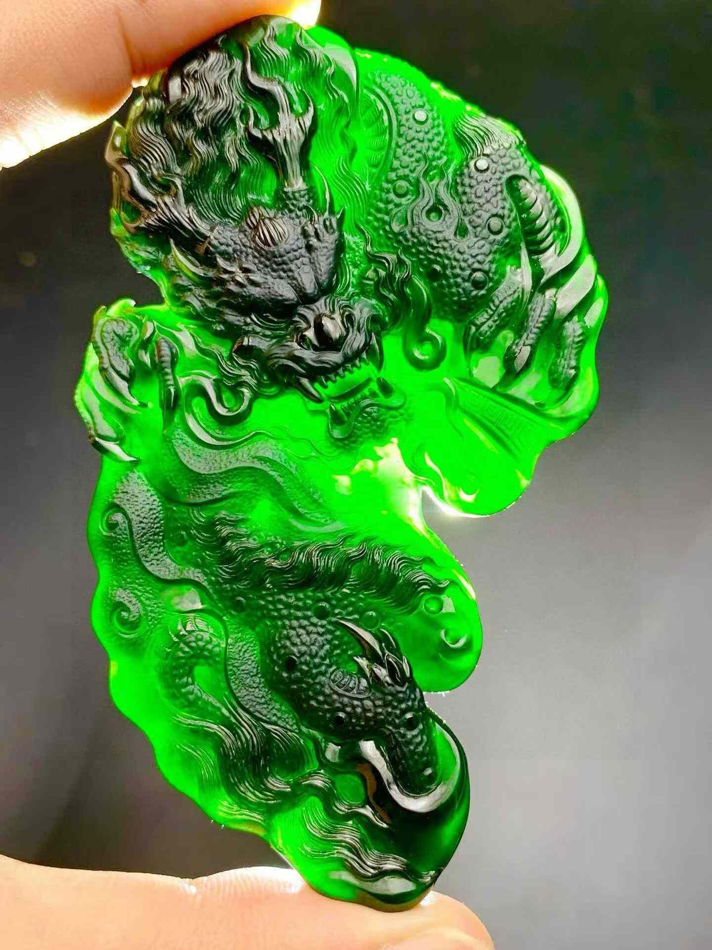 3255965 翡翠墨翠蛟龍出海