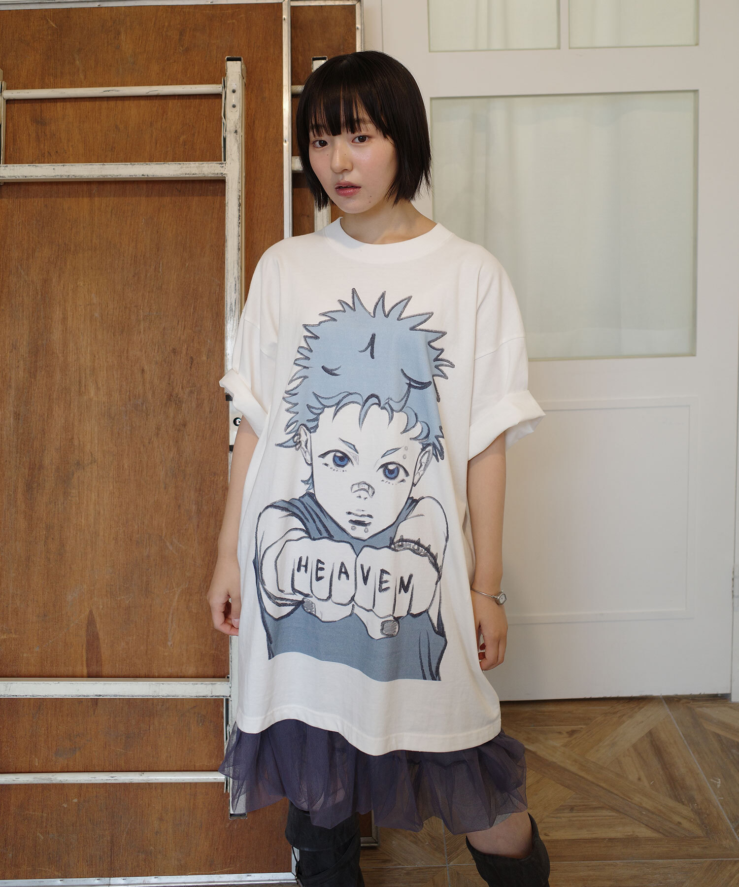 Niceghostclub fist boy big big tee 男孩 大圖 短袖 短T