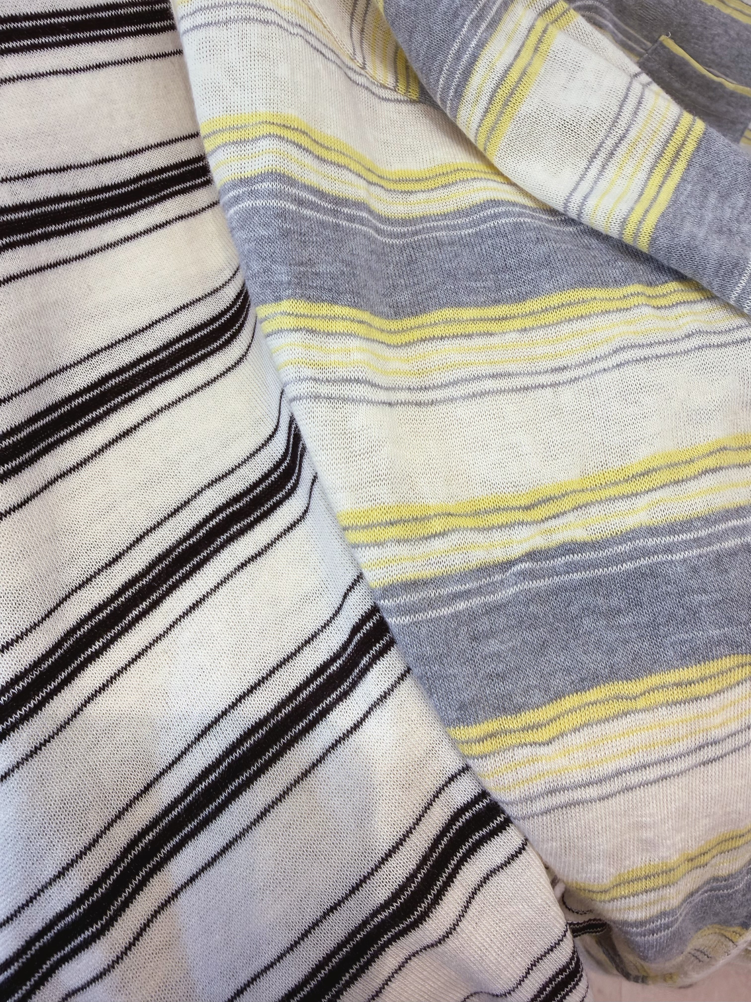 381 小v領條紋長袖上衣