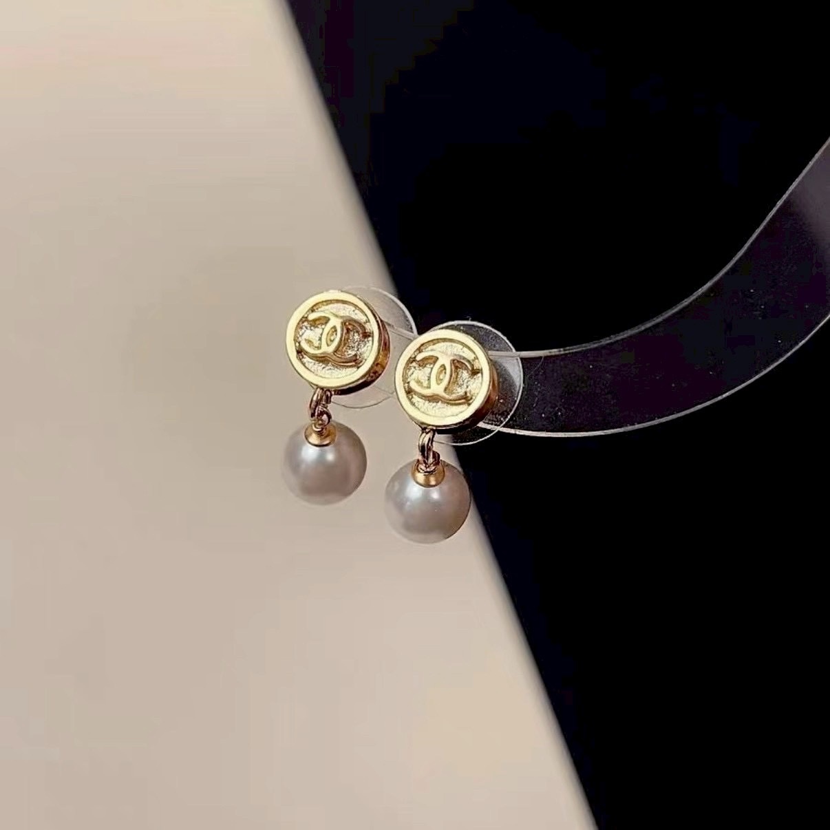 18k”香奶奶26p春夏金幣小珍珠耳墜/高奢定製款