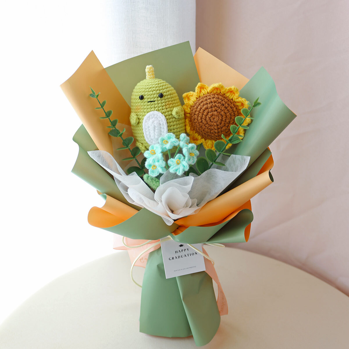 加購花束裝飾針織玩偶