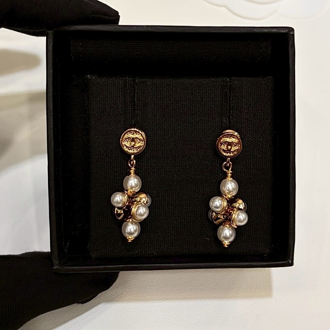 18k”香奶奶26p金幣珍珠小葡萄串/高奢定製耳墜