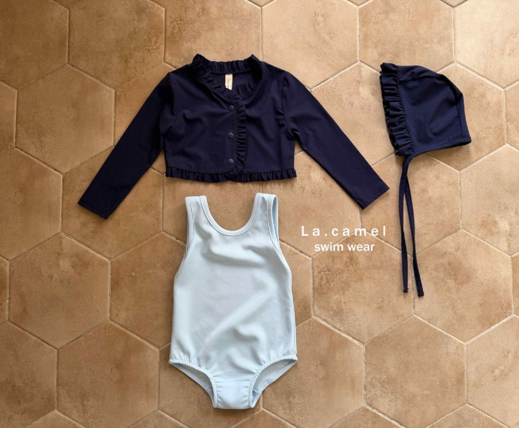 正韓夏Lacamel 兩色1+1外套泳衣兩件組