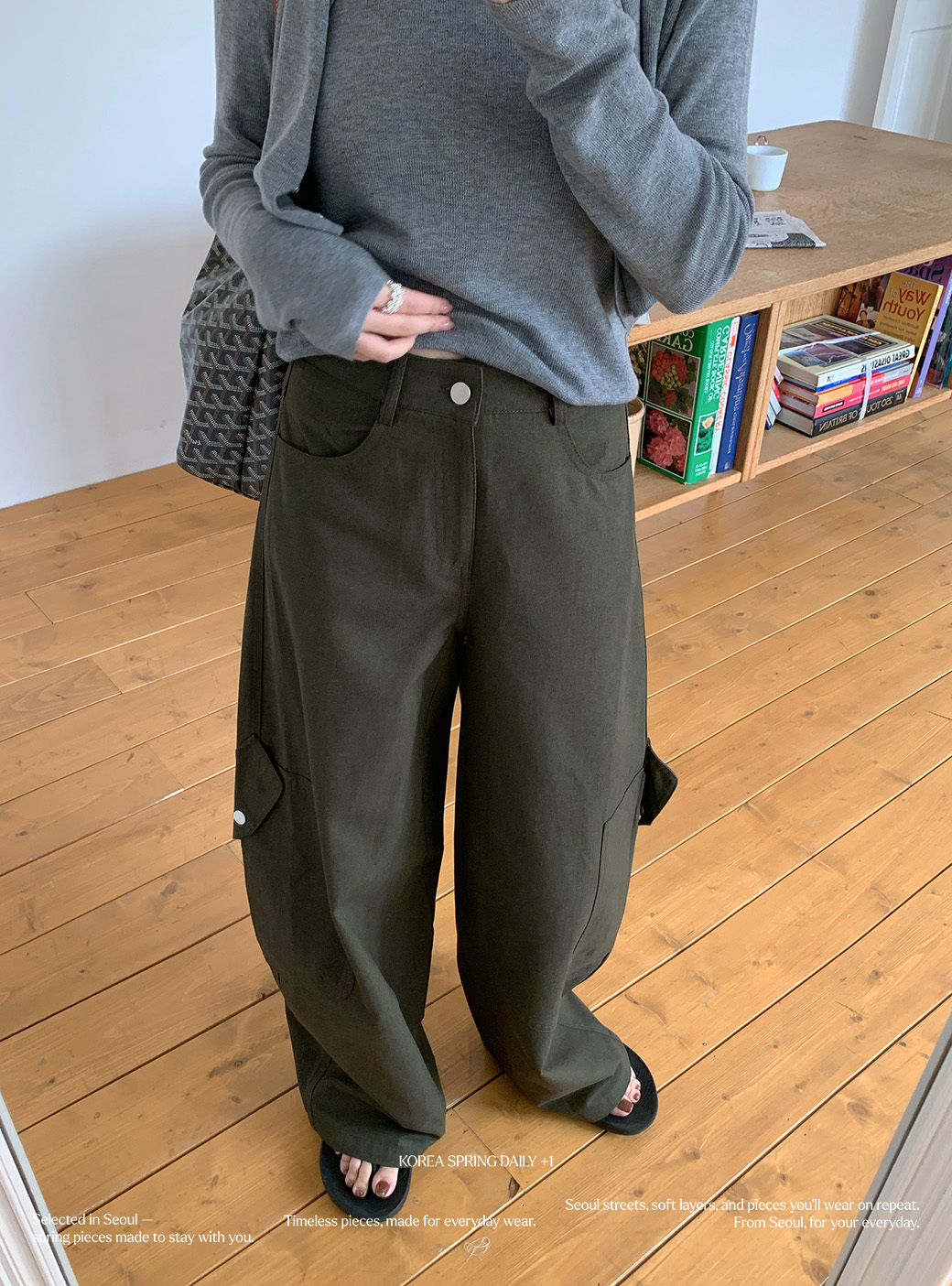 (R09)比例作弊工裝彎刀褲-2色