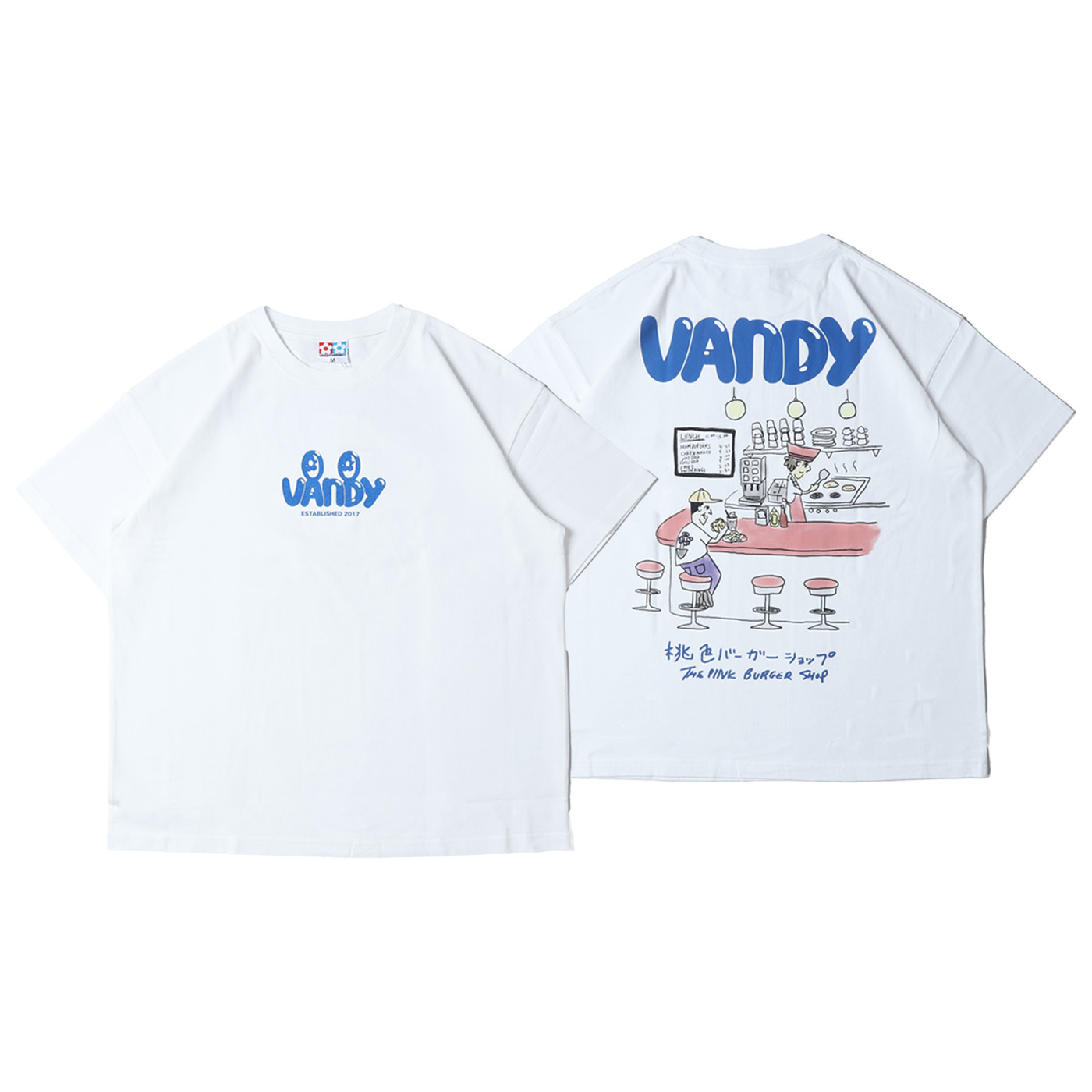 VANDYTHEPINK® MAGAZINE EYE LOGO TEE 白色 雜誌 眼睛 印花 短T【VD1090-104】