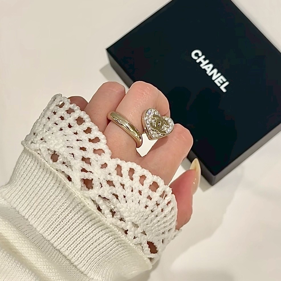 18k”香奶奶26p白金滿鑽愛心高奢定製戒指