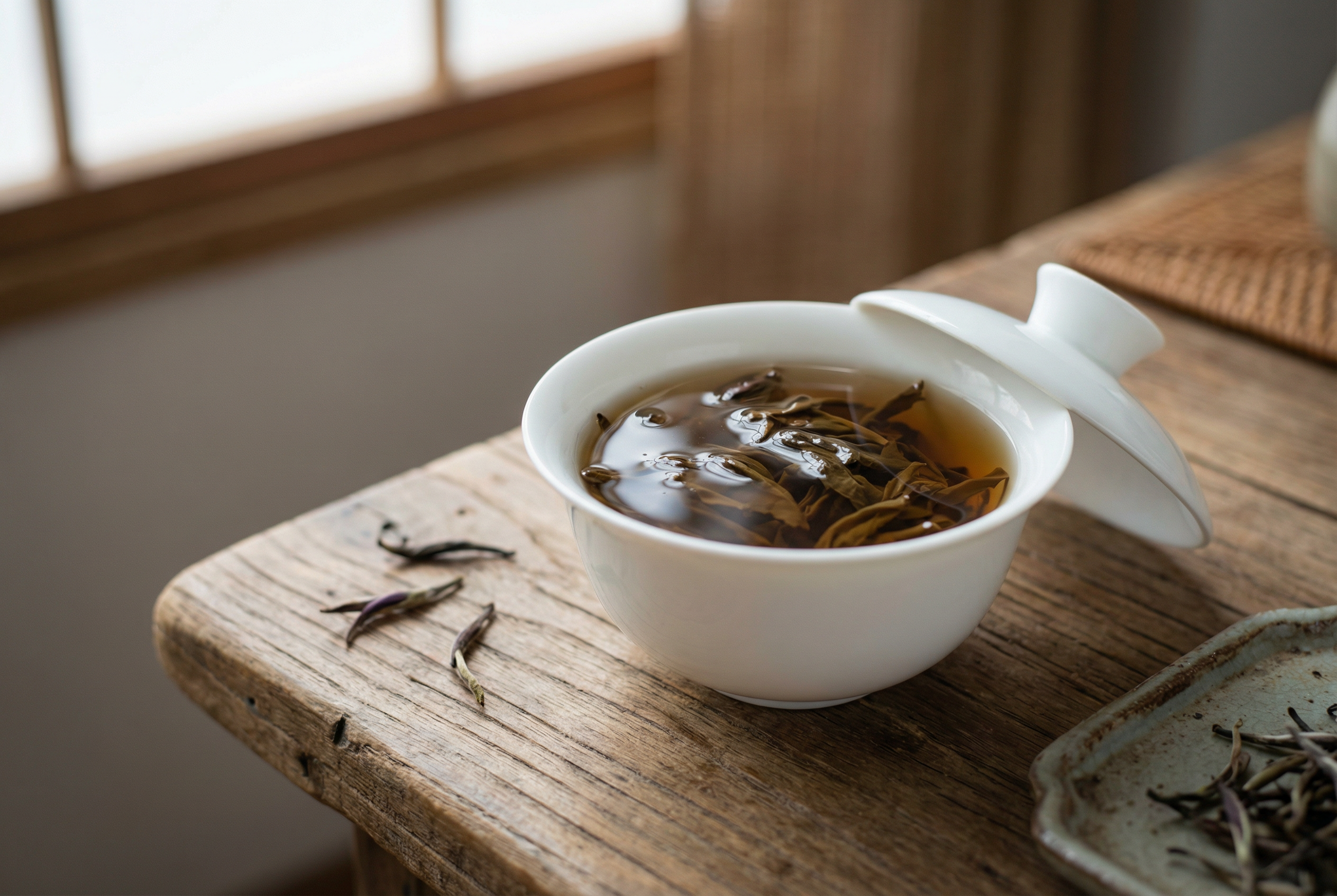 紫芽山茶沖泡茶湯