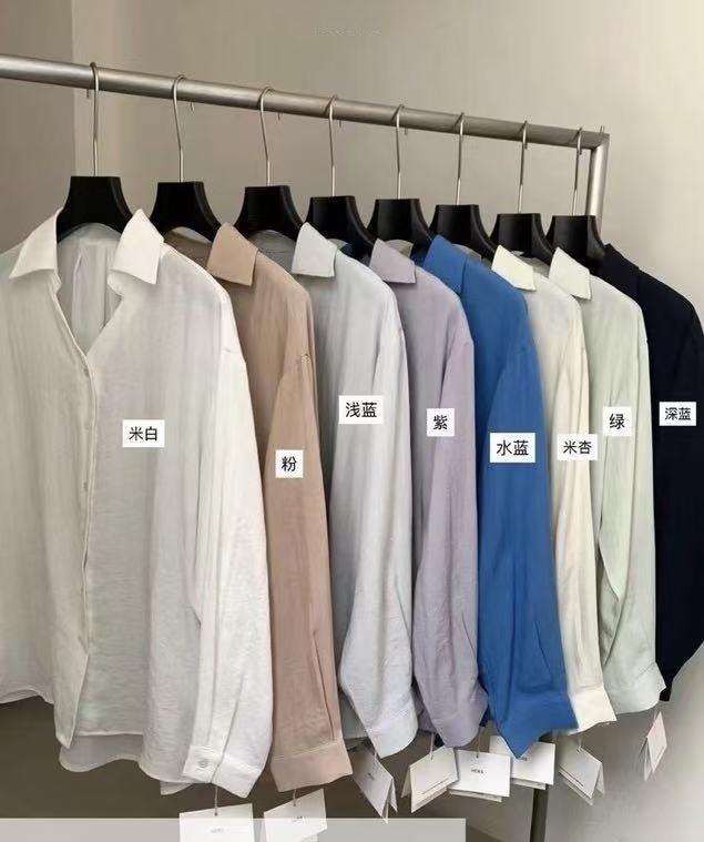 801 鬆弛感慵懶寬鬆襯衫