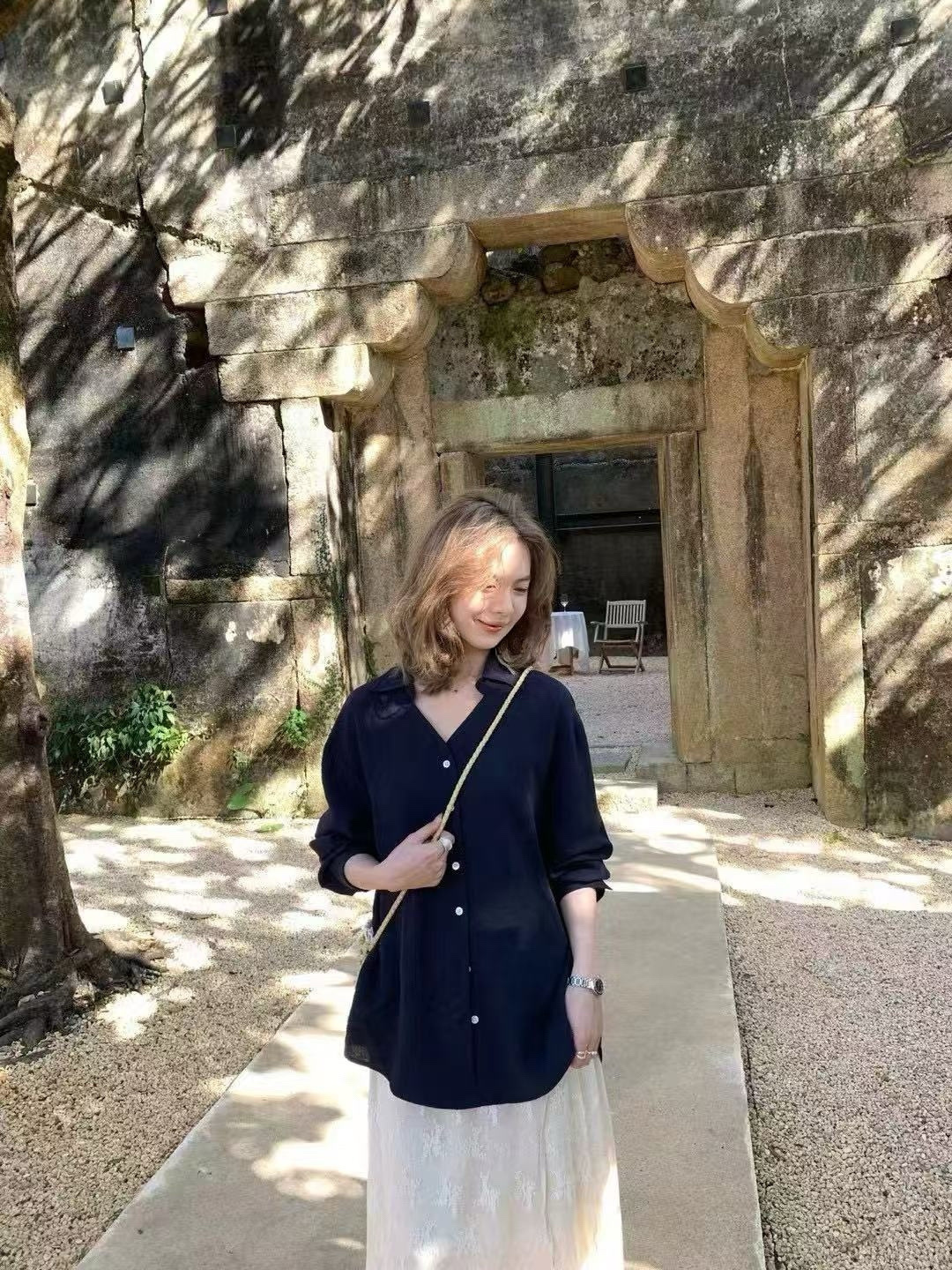 801 鬆弛感慵懶寬鬆襯衫