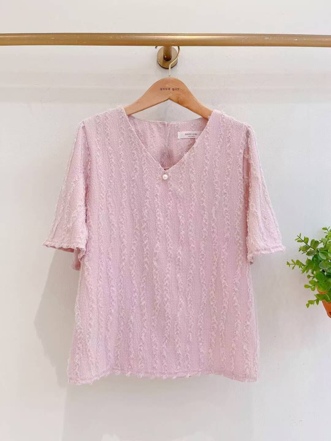 🦋lace紋v領大體上衣🦋